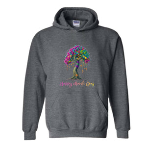 Mardi Gras Tree Sweatshirt, Retro Mardi Gras Louisiana Sweater, Happy Mardi Gras Hoodie, Fat Tuesday Sweatshirt, Mardi Gras Carnival Gift