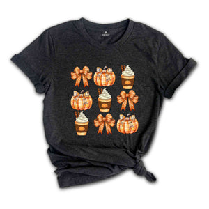 Retro Fall Shirt, Cute Autumn Shirt, Thanksgiving Shirt, Autumn Pumpkin Shirt, Pumpkin Spice Latte Shirt, Thankful Mom Shirt