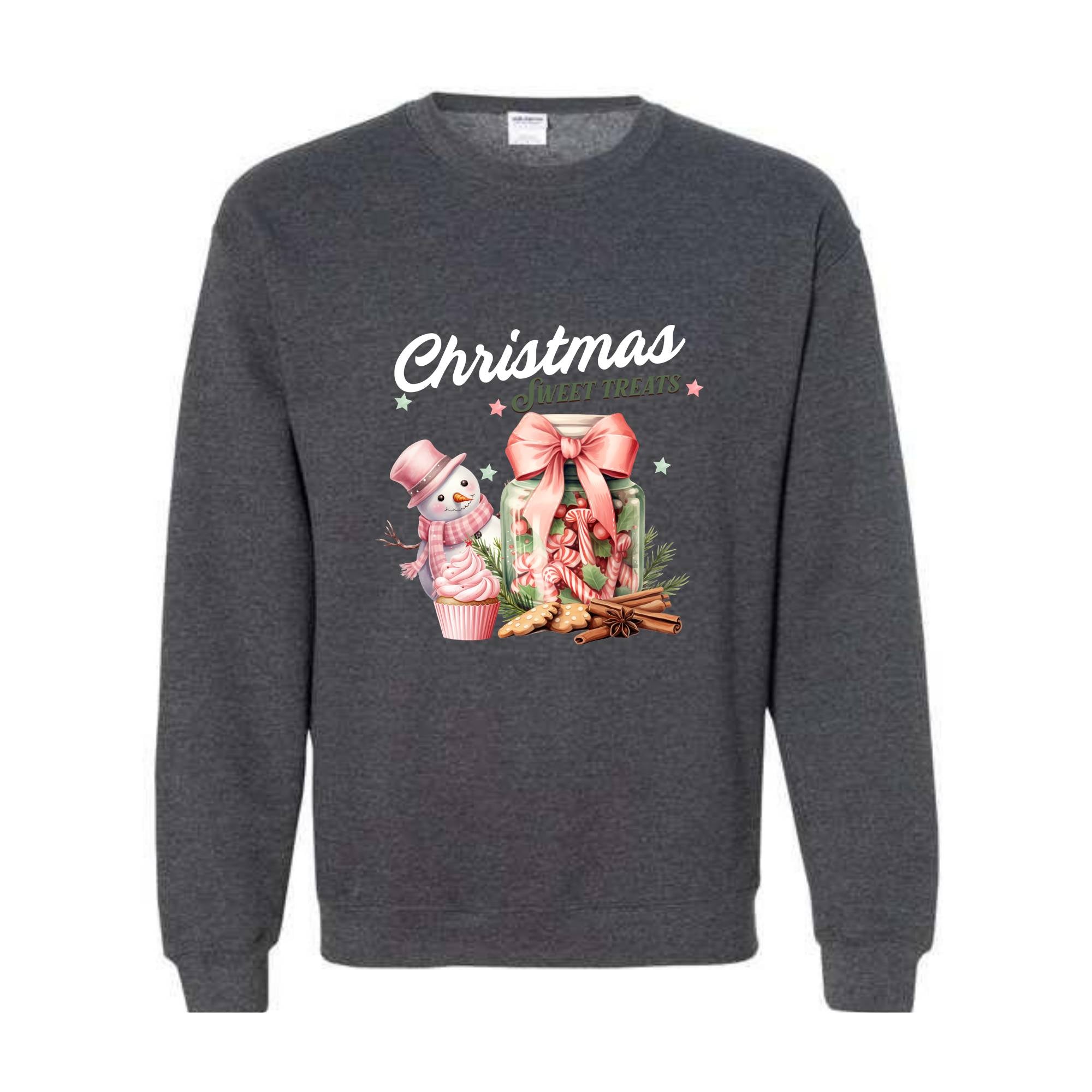 Christmas Sweat Treats Sweatshirt, Cute Christmas Sweatshirt, Christmas Gift, Christmas Party, Snowman Sweatshirt, Women Christmas