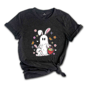 Cute Ghost Bunny Shirt, Ghost Rabbit Shirt, Happy Easter Day, Easter Day Shirt, Easter Day Gift, Rabbit Lover Shirt, Spring Easter Shirt