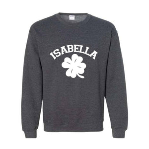 Custom Shamrock Sweatshirt, Personalized Name Hoodie, Custom St Patrick's Day Sweatshirt, Irish Hoodie, Vintage St Patrick's Shirt