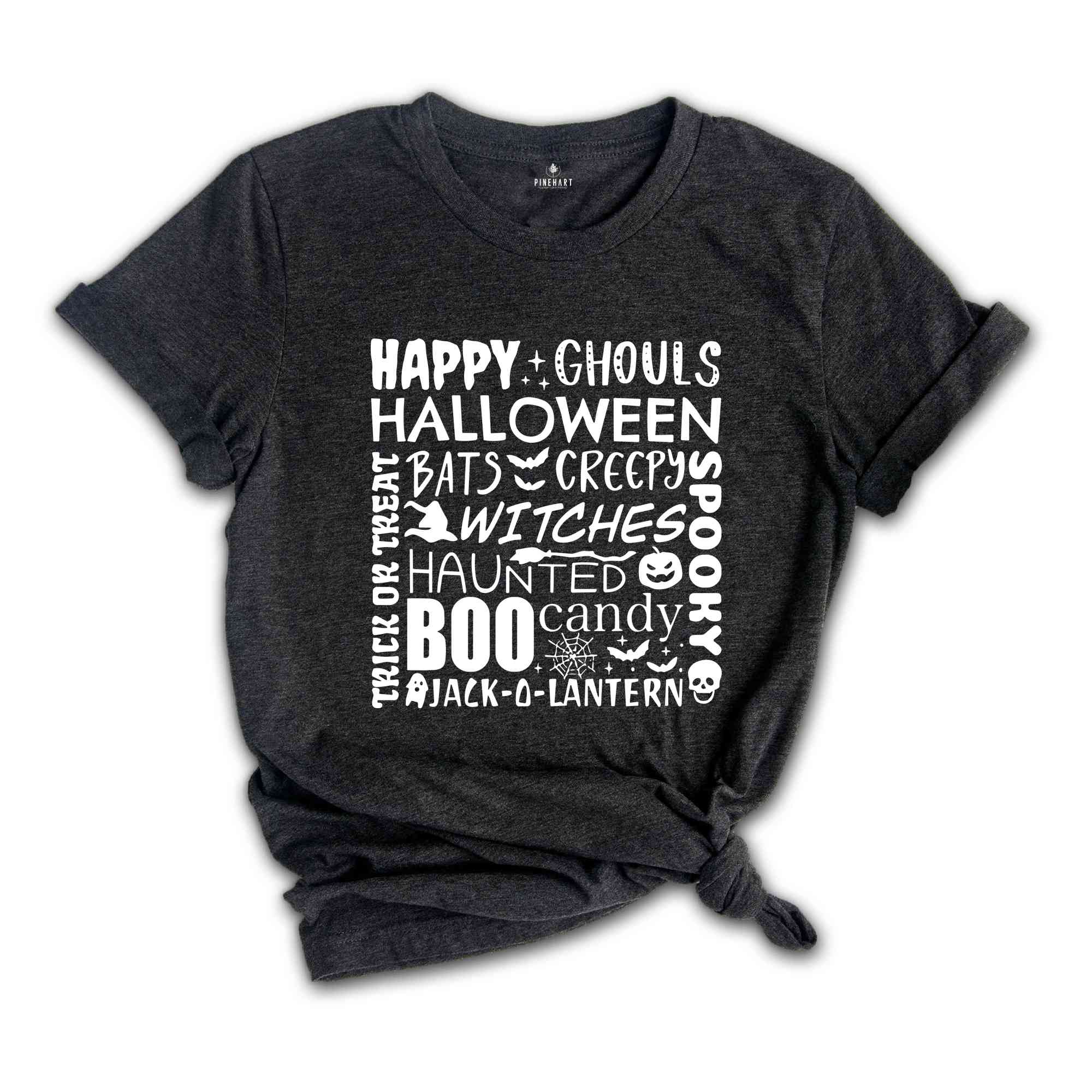 Happy Halloween Shirt, Halloween Shirt, Ghouls Halloween Shirt, Fall Shirt, Boo Shirt, Spooky Shirt, Bats Shirt, Witches Shirt, Haunted Tee