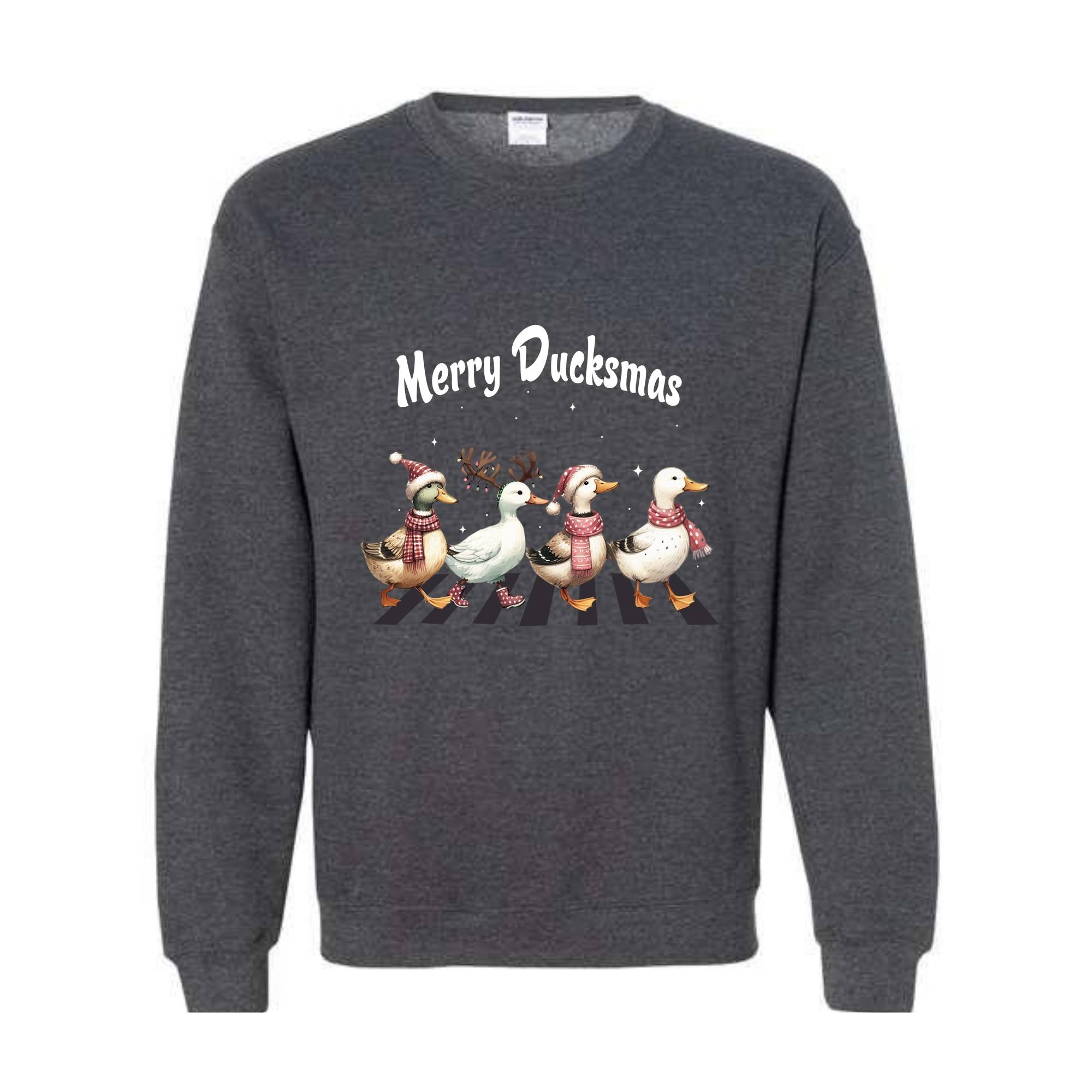 Merry Ducksmas Sweatshirt, Funny Animals Christmas Sweatshirt, Christmas Gift For Duck Lovers, Merry Ducksmas Sweatshirt For Women