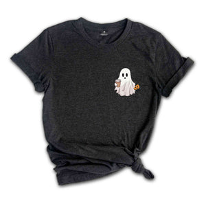 Cute Spooky Coffee Shirt, Womens Ghost Shirt, Spooky Season, Fall Coffee Lover Shirt, Halloween Party Shirt, Funny Ghost Shirts