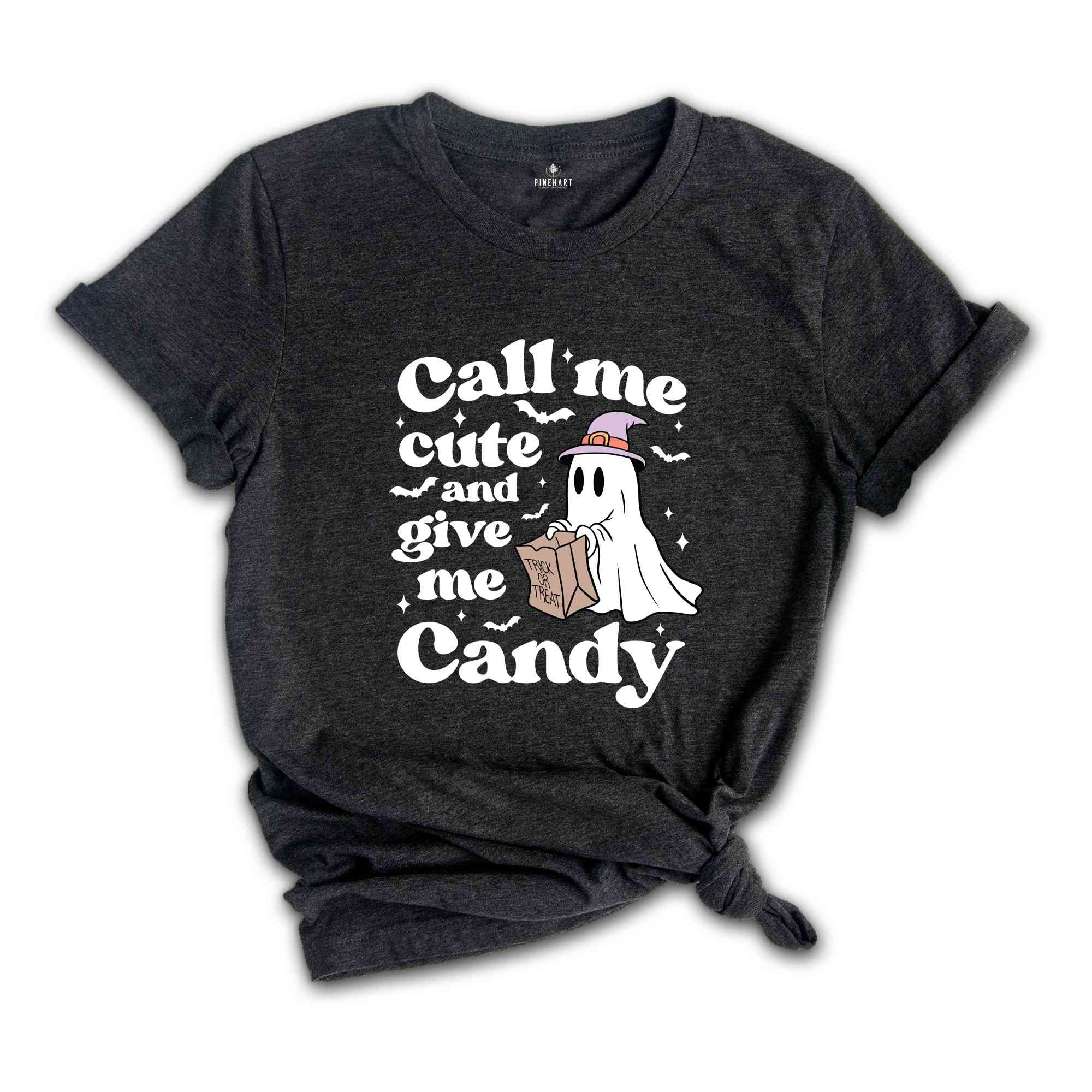 Call Me Cute And Give Me Candy Shirt, Halloween Shirt, Spooky Shirt, Retro Ghost Shirt, Ghost Shirt, Halloween Candy Shirt