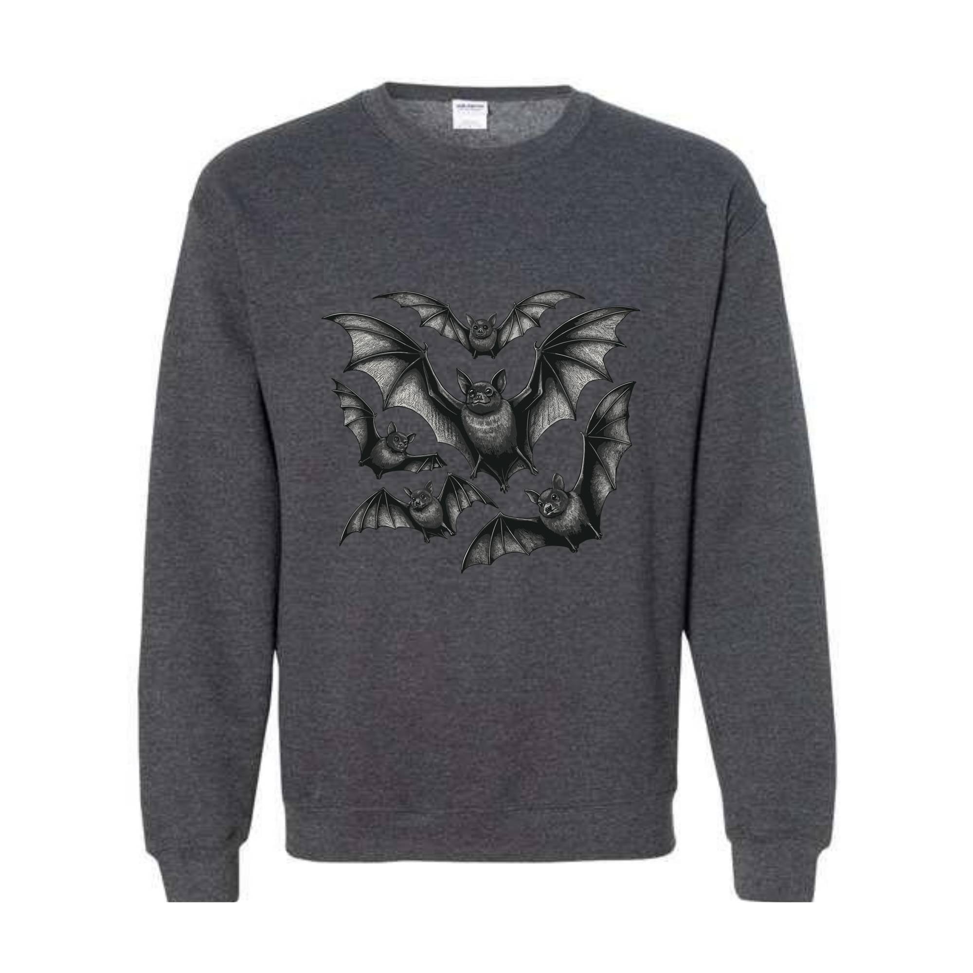 Bat Sweatshirt, Halloween Sweatshirt, Vintage Gothic Vampire Bat Sweatshirt, Spooky Season Sweatshirt