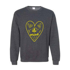 Bee Mine Sweatshirt, Valentine Couple Sweatshirt, Heart Sweatshirt, Valentine Matching Sweatshirt, Valentines Day Sweater