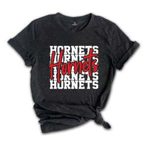 Team Mascot Shirt, Hornets Team Shirt, Hornets Team Spirit Shirt, Hornets Fan Shirt, Hornets School Tee, Hornets School