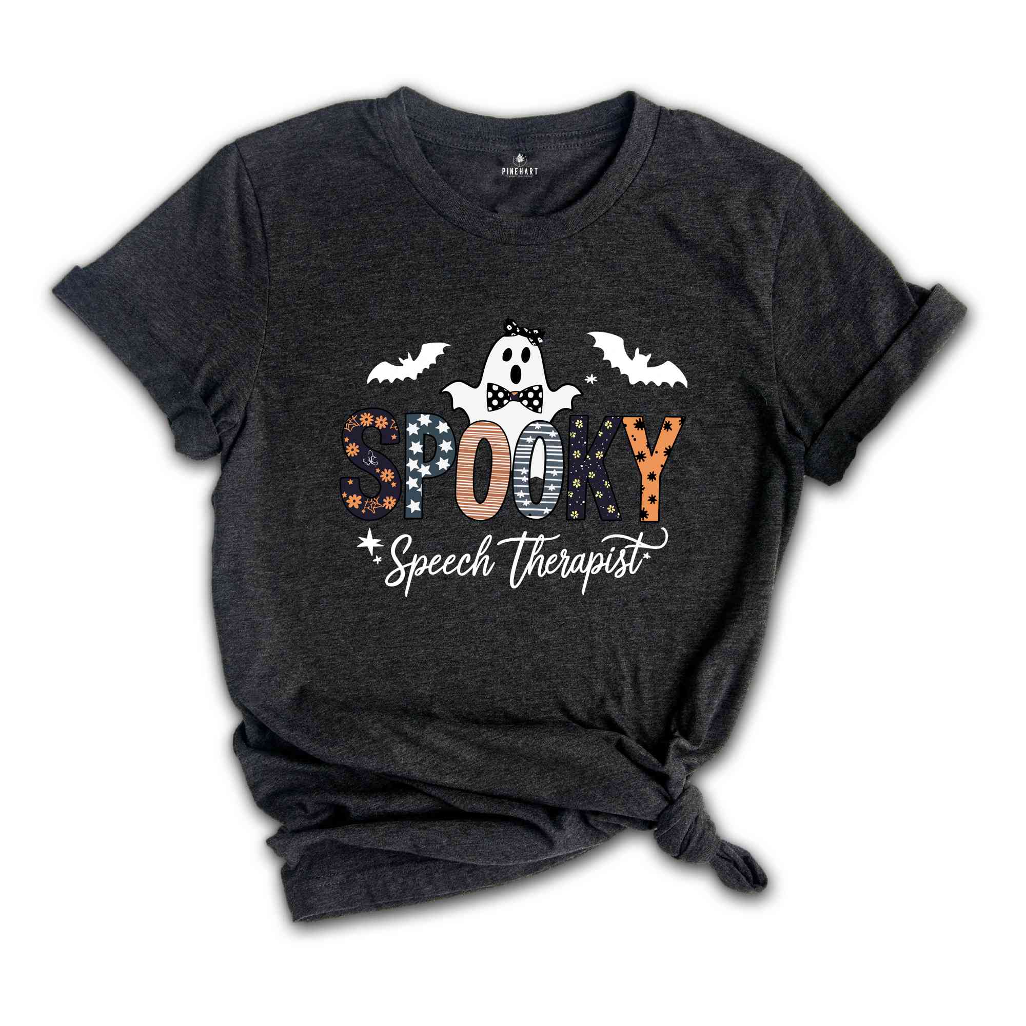 Spooky Speech Therapist Shirt, SLP Speech Therapist Halloween Shirt, Speech Language Pathologist Gift, Sign Language Shirt