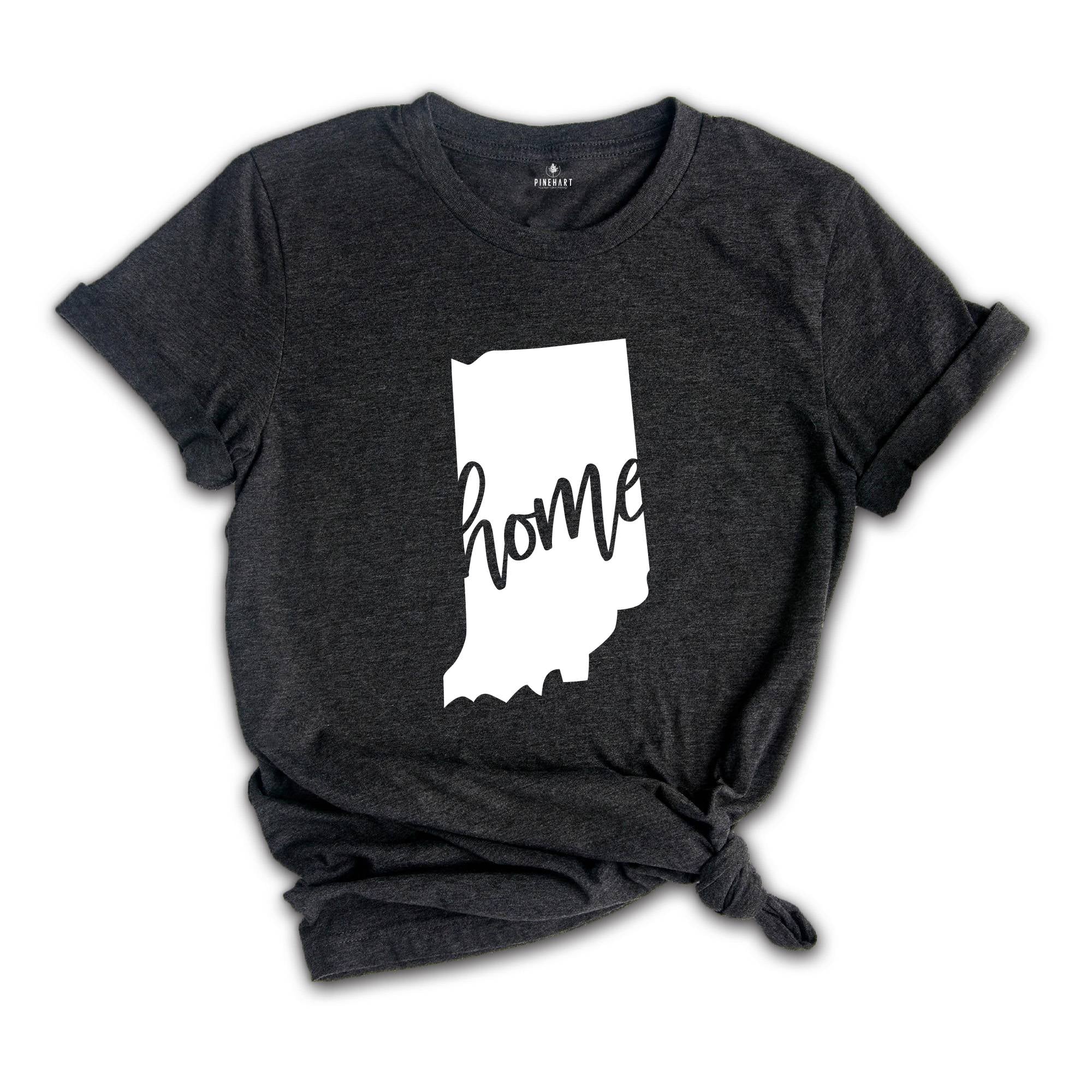 Indiana State Shirts, Indiana State Map Shirt, Indiana Travel Gifts, Indiana Apparel, Indiana Clothing, Indiana Travel T-Shirt