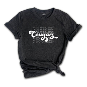 Team Mascot Shirt, Cougars Team Shirt, Cougars Team Spirit Shirt, Cougars Fan Shirt, Cougars School Shirt, Cougars School Spirit