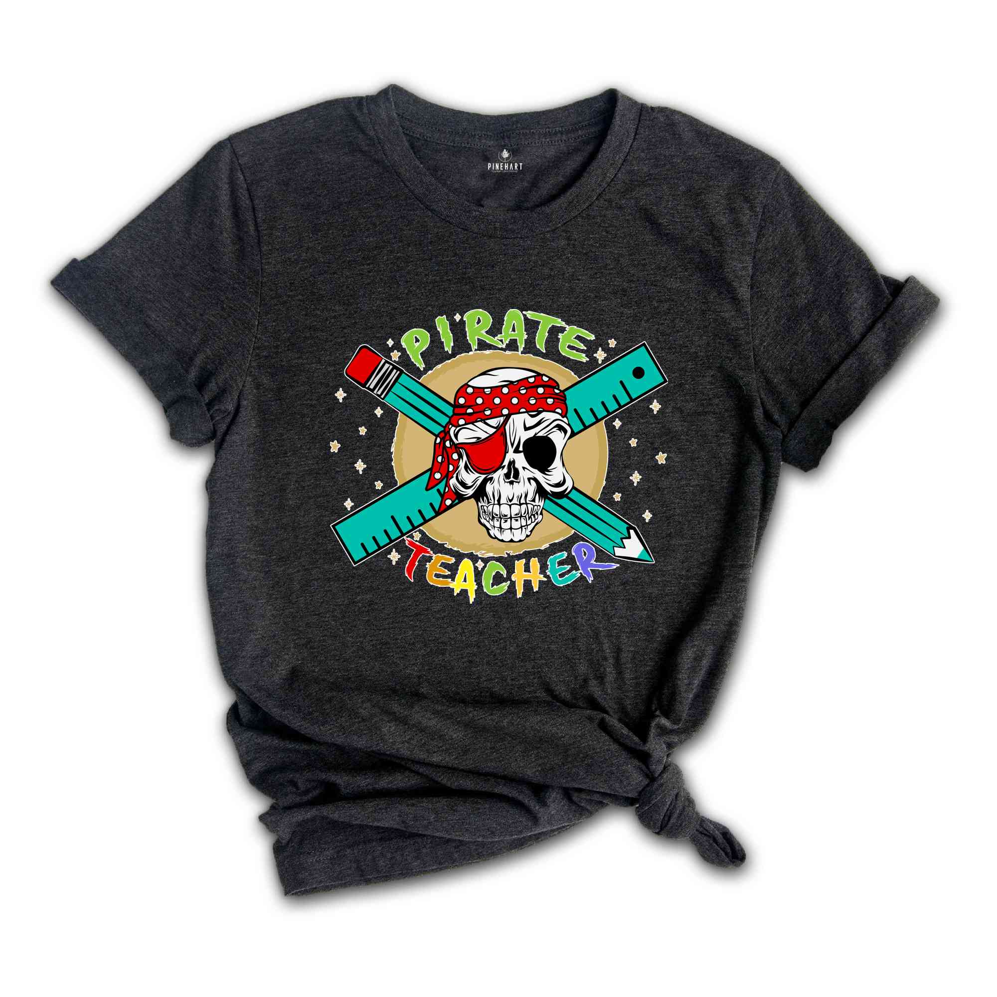 Pirate Teacher Shirt, Teacher Halloween Shirt, Teacher Shirt, Gift for Teachers, Halloween Teacher, Skeleton Shirt