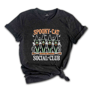 Spooky Cat Social Club Shirt, Cute But Creepy Shirt, Cool Halloween Cats Shirt, Halloween Shirt, Funny Halloween Shirt, Cats Shirt