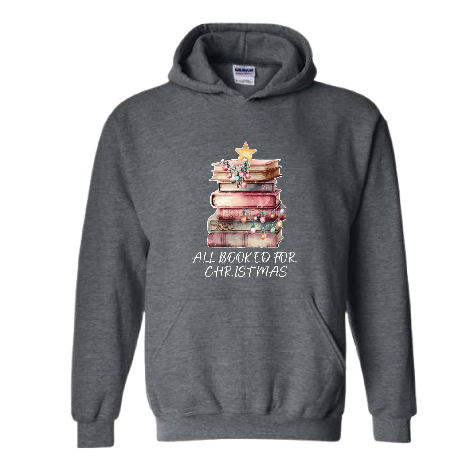 All Booked For Christmas Sweatshirt ,Book Lovers Christmas Sweatershirt ,Books Christmas Sweatshirt Giftt For Librarians