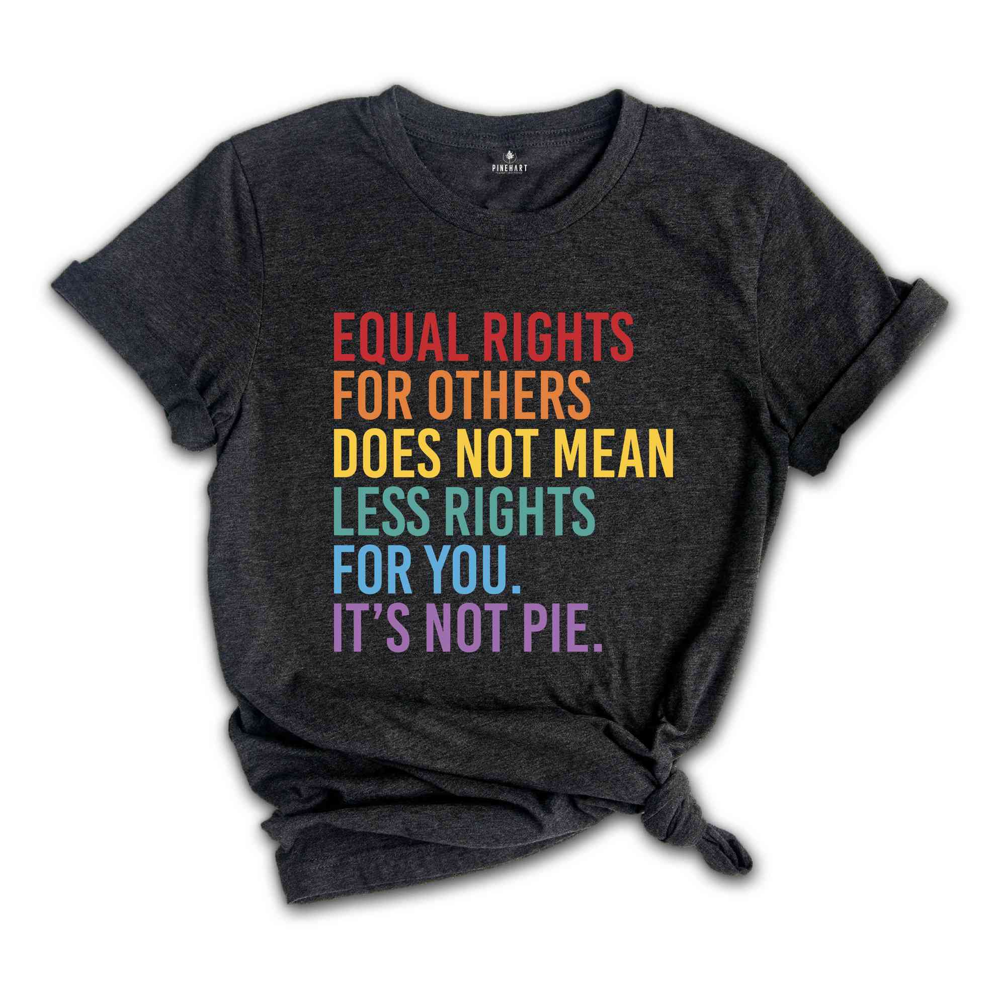 Equal Rights For Others Does Not Mean Less Rights For You It's Not Pie Shirt, LGBTQ Shirt, Love Is Love Shirt, Equal Rights Shirt