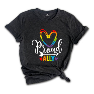 Proud Ally Shirt, Pride Shirt, LGBT Pride Shirt, Support LGBTQ Tee, Ally Shirt, Shirt for Gay, Lesbian Shirt, LGBT Shirt