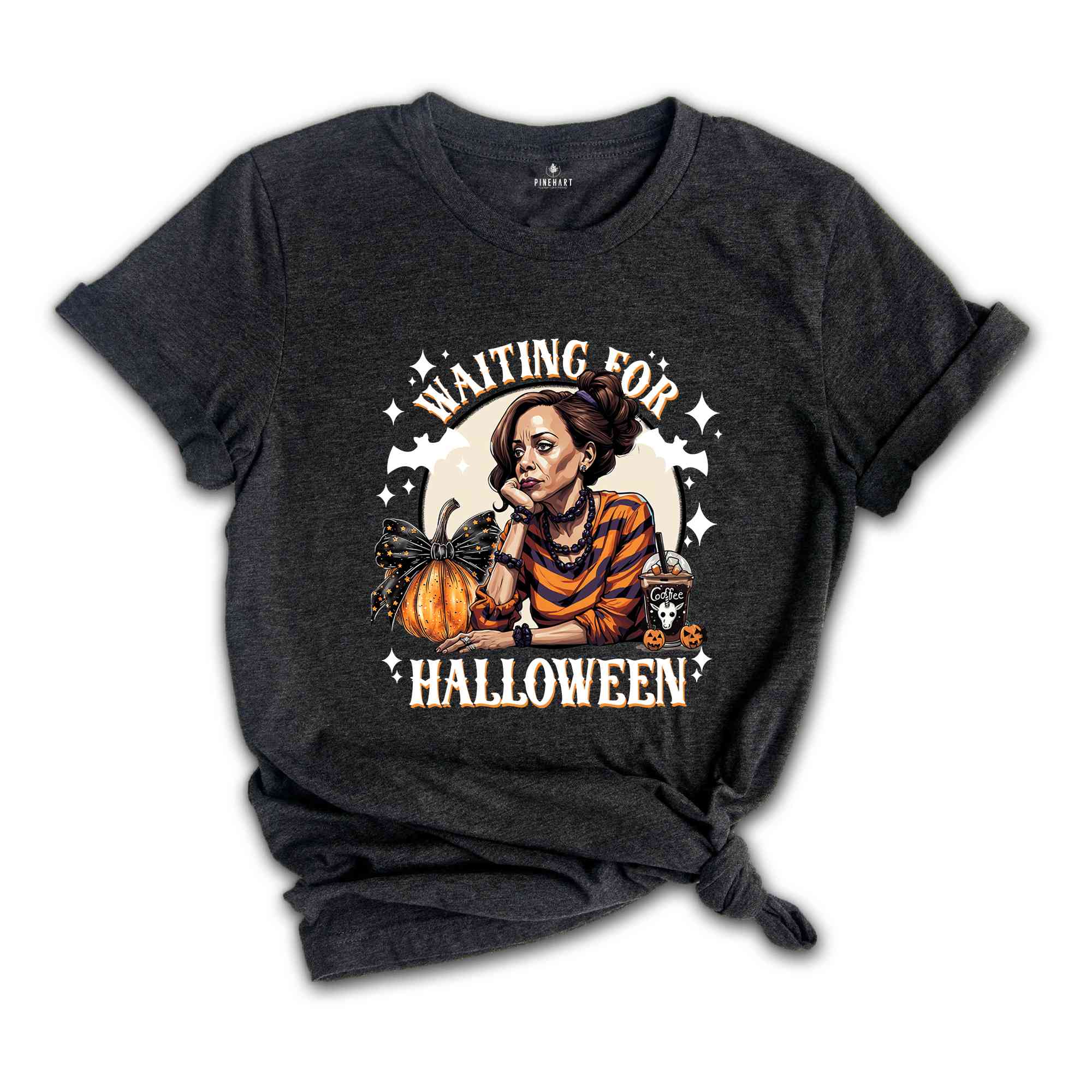 Waiting For Halloween Shirt, US Elections 2024 Tee, Kamala Harris Halloween Shirt, Halloween Gifts For Democrats