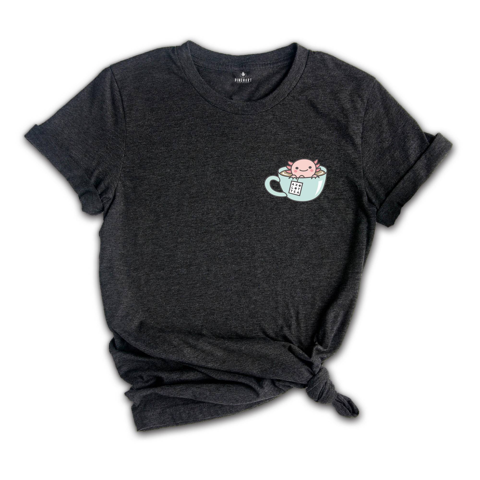 Axolotl in a Tea Cup Shirt, Axolotl Shirt, Cute Axolotl Shirt, Smiling Axolotl Shirt, Axolotl Lover Shirt, Funny Animal Shirt