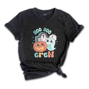 Boo Boo Crew Shirt, Halloween Shirt, Spooky Pumpkin Shirt, Halloween Party Shirt, Retro Halloween Shirt