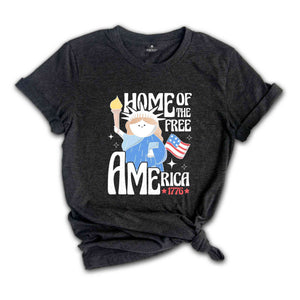 Home Of The Free America, Retro America Shirt, 4th Of July Shirt, Patriotic Shirt, Memorial Day Shirt, Republican Shirt, 1776 America