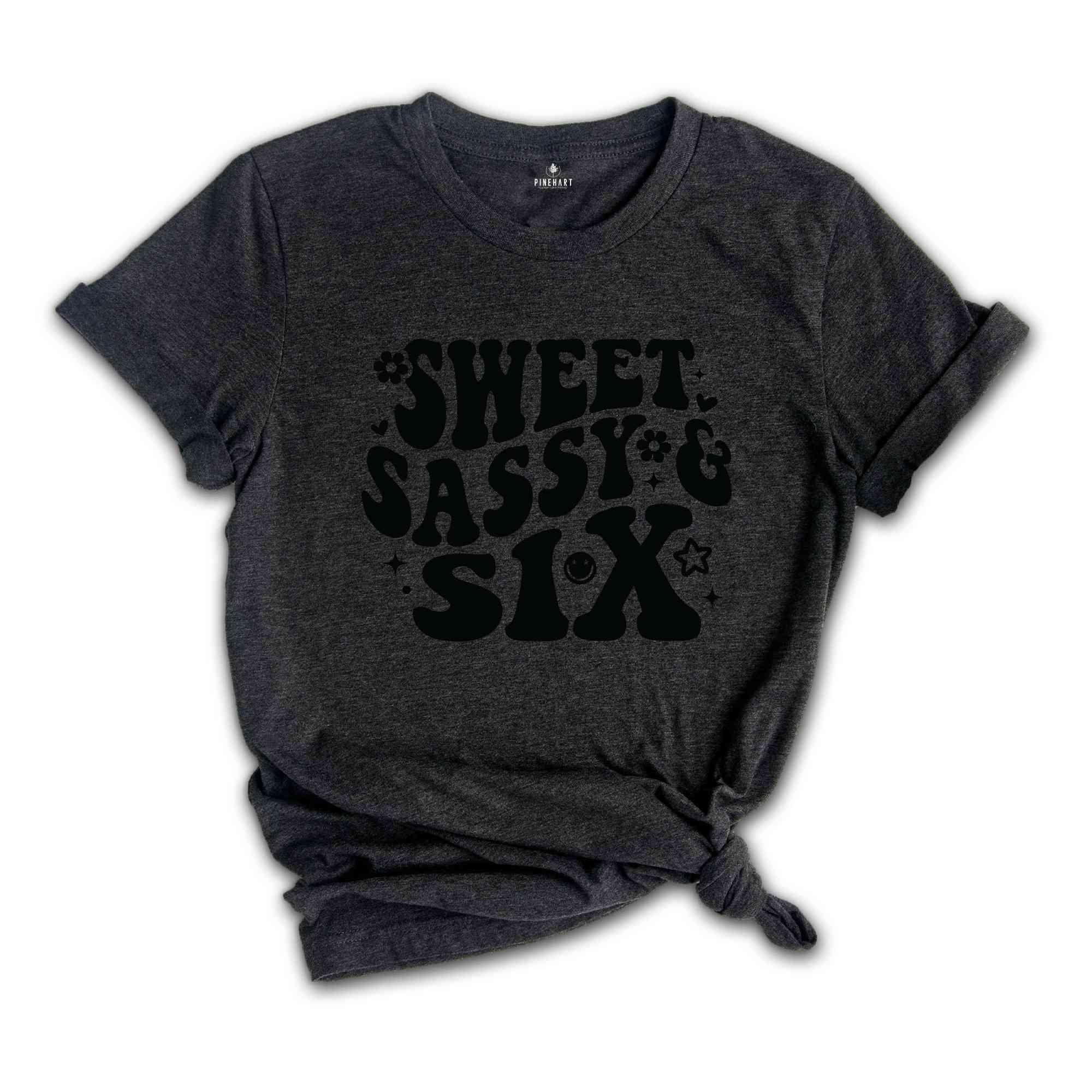 Sweet Sassy Six Shirt, Birthday Girl Shirt, Cute Birthday Shirt, Tie Dye Shirt, Birthday Party Shirt Girl, Birthday Gift, Kids Tshirt