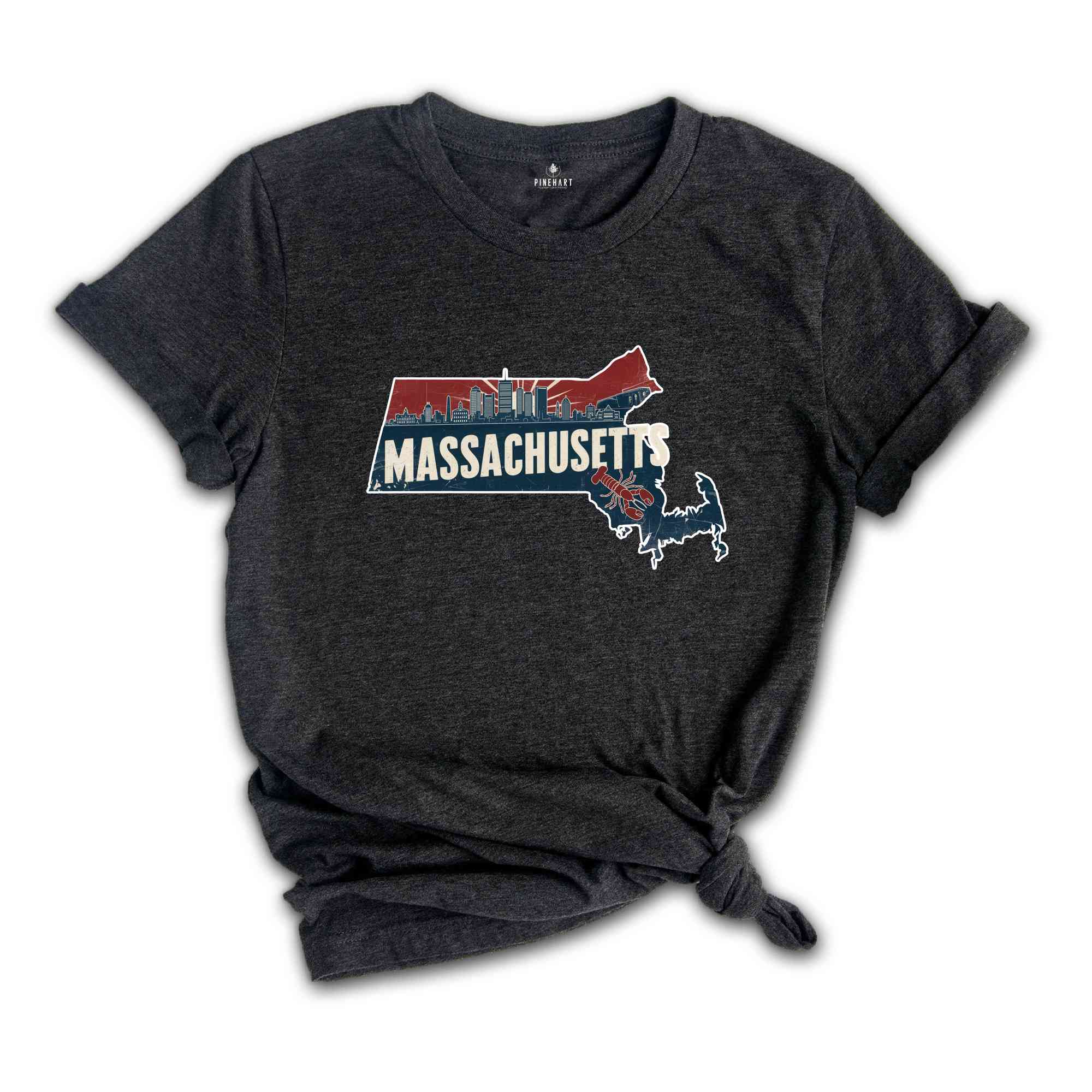 Retro State Of Massachusetts Shirt, State Of Massachusetts Shirt, Massachusetts Shirt, Massachusetts Lover Shirt, Family Trip Shirt