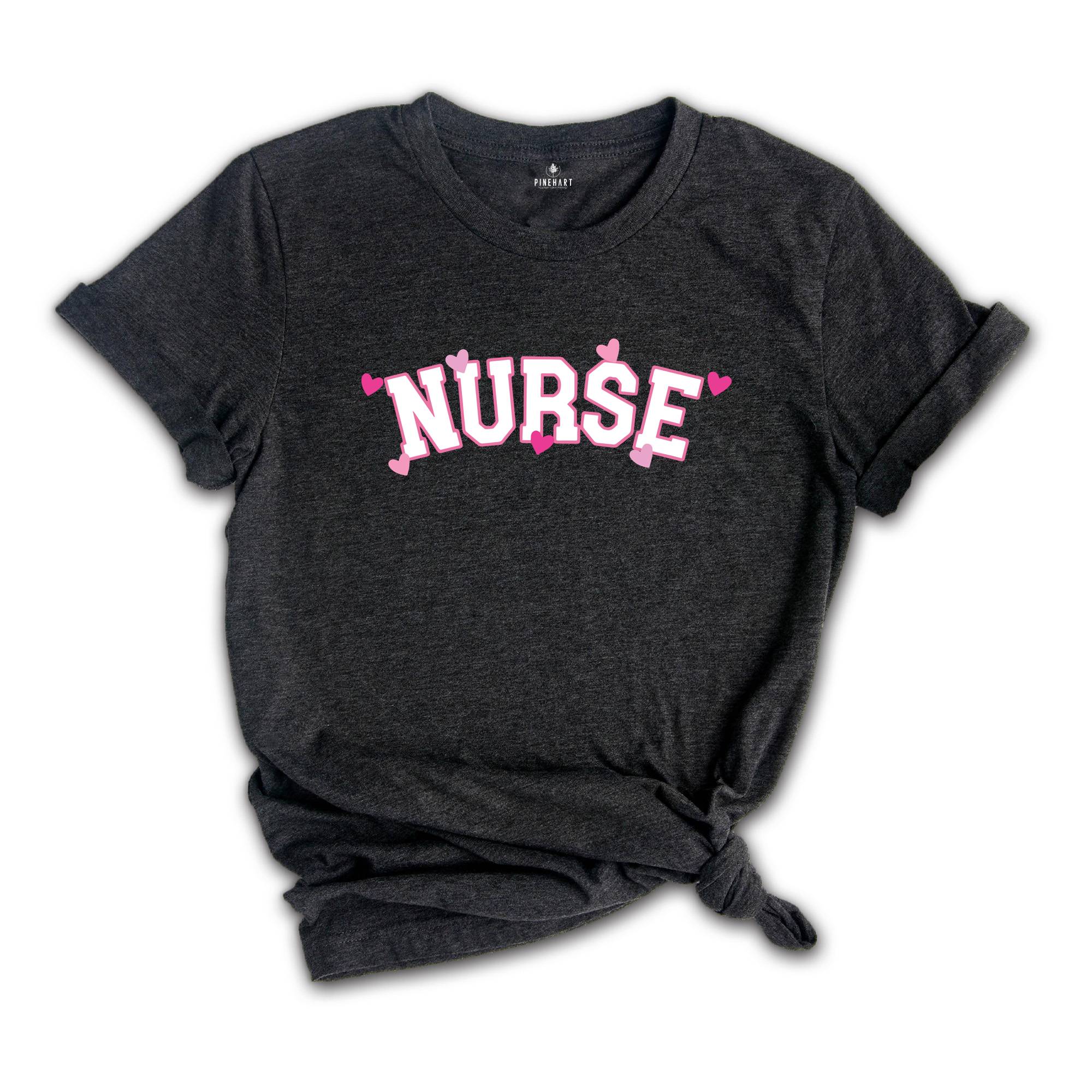 Valentine Nurse Shirt, Happy Valentines Tshirt, Nurse Valentine Day Gift, Nurse Love Tee, Nurse Outfit, Valentine Day Tshirt