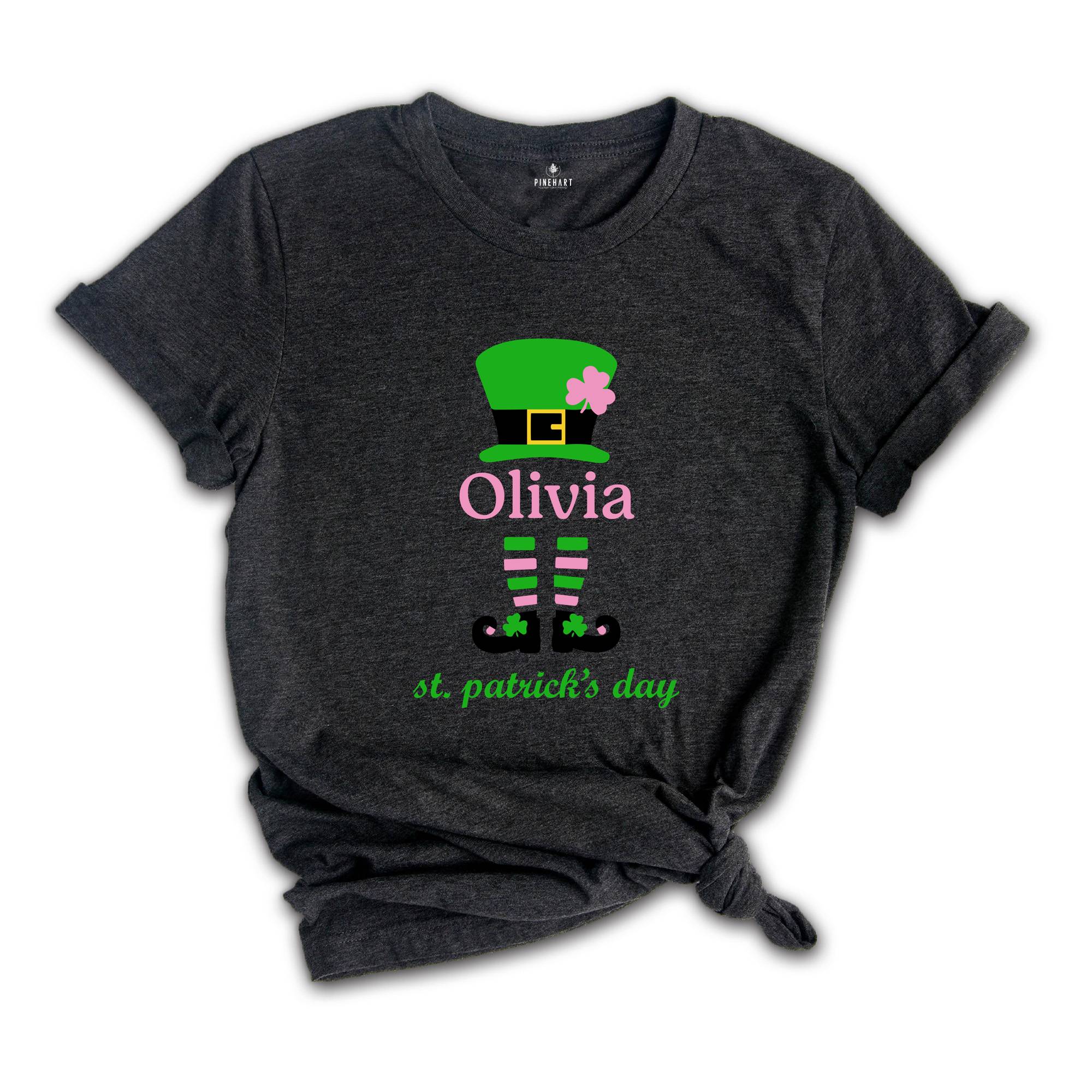 Personalized St. Patrick's Day Shirt, Cute Mom Shirt, Funny Patrick Day Party Tee, Custom Drinking Shirt, Mom Shirt, Custom Name Shirt