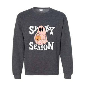 Spooky Season Ghost Sweatshirt, Ghost Sweatshirt, Halloween Favorite, Cute Ghost Sweatshirt, Halloween Gift, Spooky Season Shirt