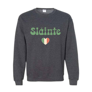 Slainte Sweatshirt, Luck of the Irish, Irish Sweatshirt, Irish Clothing, St Patrick's Day Sweatshirt, Lucky Sweatshirt, Womens St Patricks