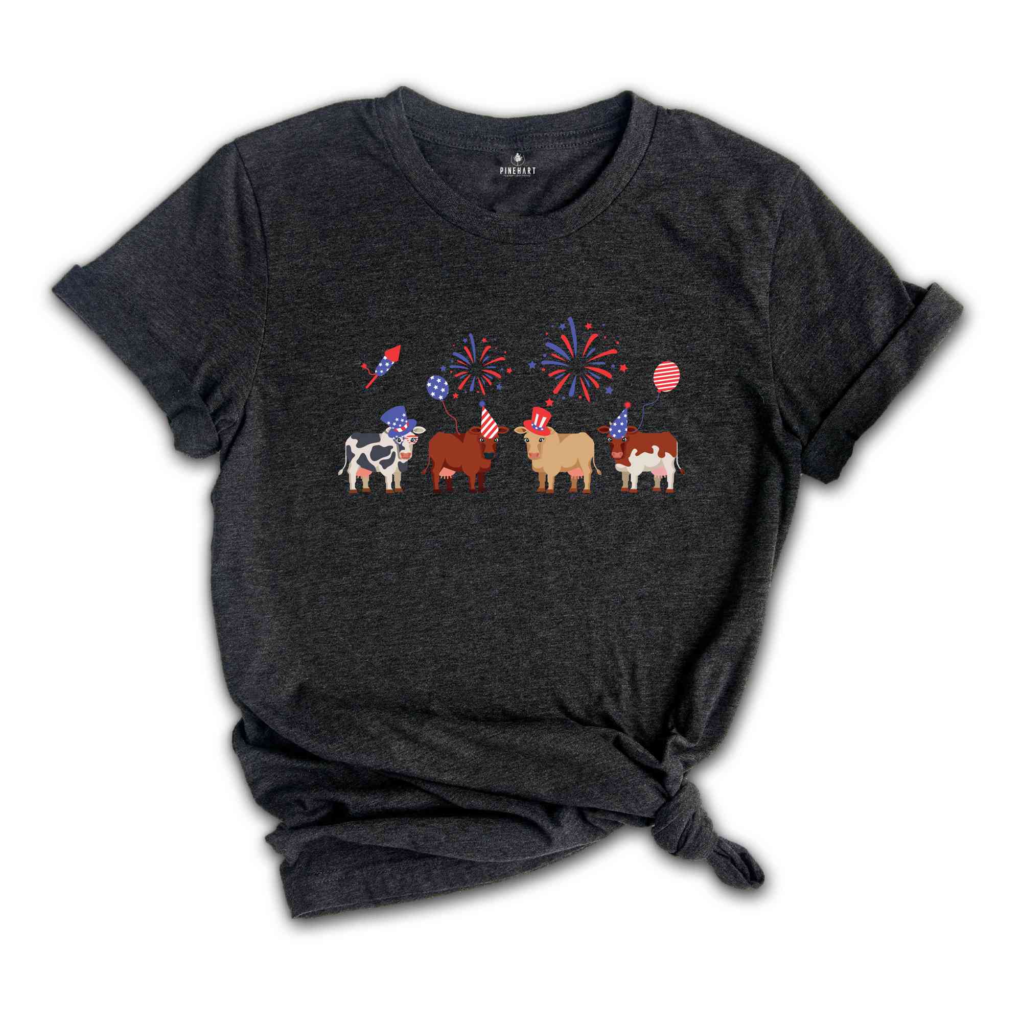 Cute Cows Shirt, 4th Of July Cows Shirt, Cows Shirt, American Flag Shirt, Independence Day Shirt, Western Shirt, Patriotic Shirt, Farm Tee