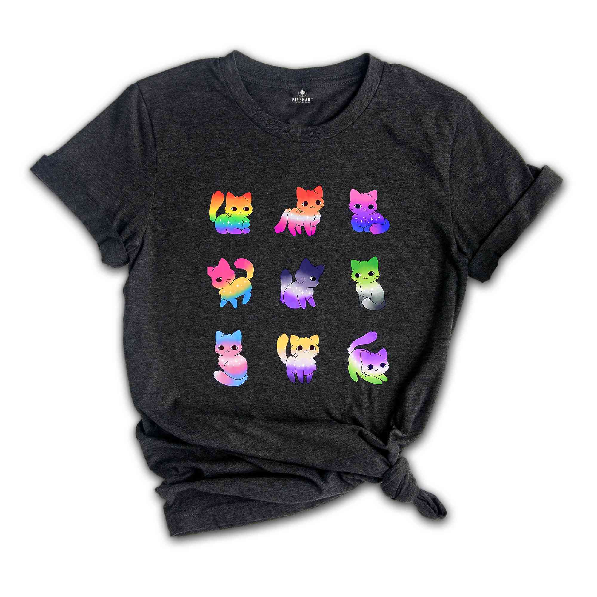 Rainbow Pride Cat Shirt, LGBT Supportive Tee, LGBT Shirt, Pride Shirt, Cat Lover Shirt, Equality Shirt, Pride Rainbow Shirt, Cute Cat Shirt