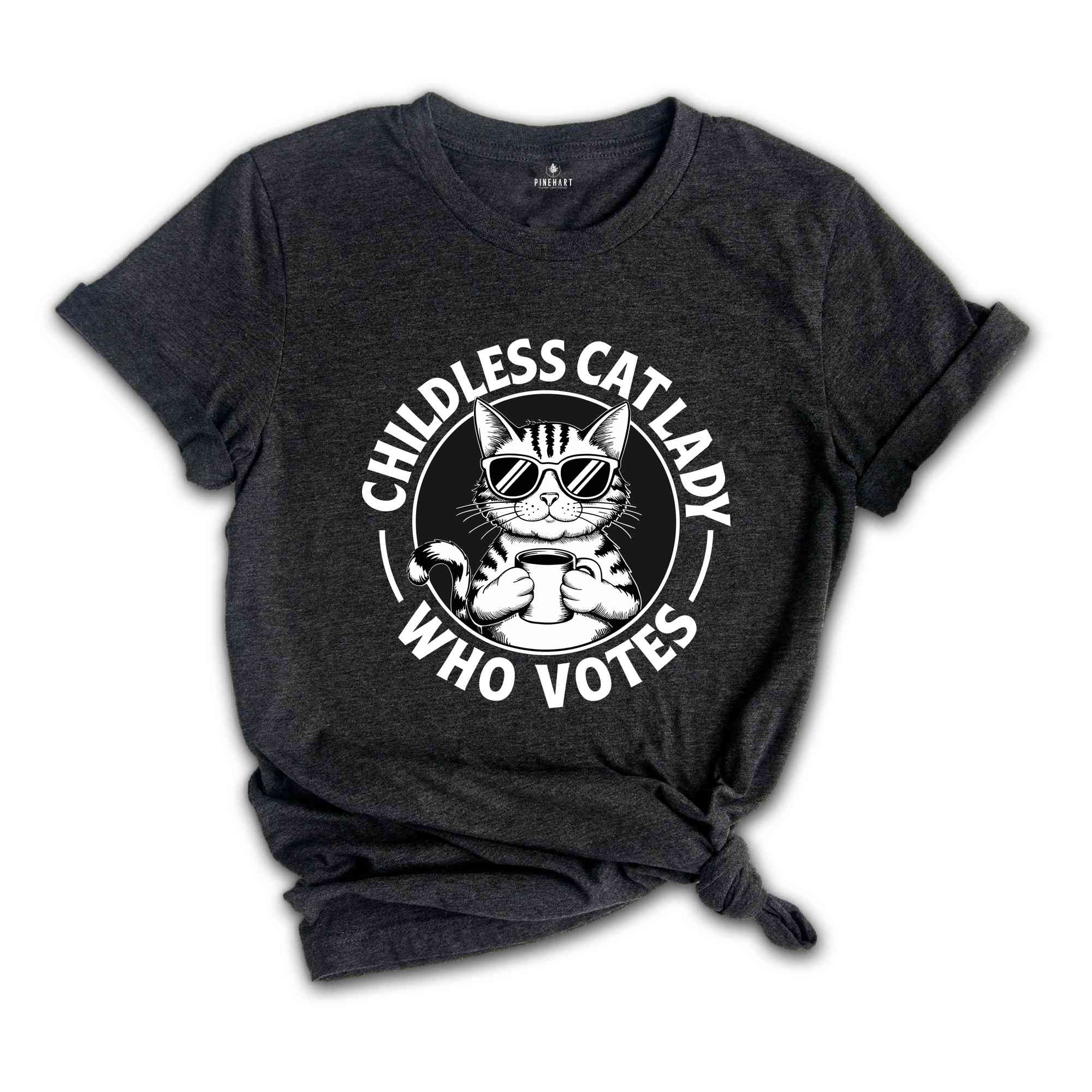 Childless Cat Lady Who Votes Shirt, 2024 Election shirt, Vote Shirt, Funny Democratic Gift, Funny Cat Shirt, Vote For Kamala Harris