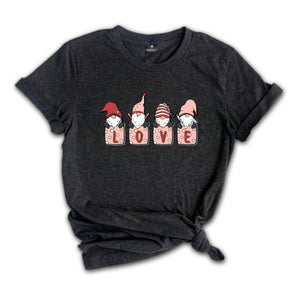 Love Gnomie Shirt, Cute Valentine Shirt, Valentines Day, Valentines Day Gift, Love Shirt, Valentines Shirt, Couple Shirt, Lover Tee