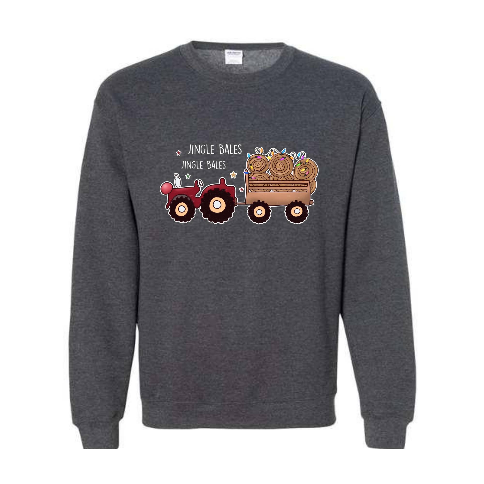 Jingle Bales Jingle Bales Sweatshirt, Christmas Sweatshirt, Farming Sweatshirt, Christmas Farmer Sweatshirt, Christmas Lights