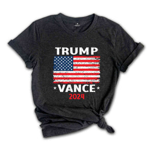 Trump Vance 2024 T-Shirt, Trump Vance Shirt, Donald Trump Shirt, Republican Tee, Trump Vance American Flag shirt