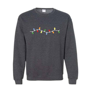 Cute Christmas Lights Sweatshirt, Christmas Sweat, Tis The Season Sweater, Festive Outfit, Christmas Gifts