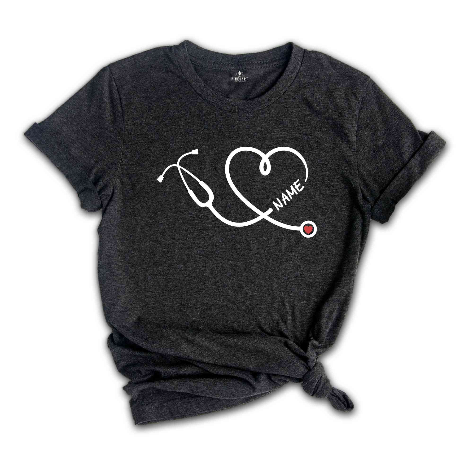 Nurse Shirt, Nurse Stethoscope T-Shirt, Nurse Week Shirt, Matching Nurse T-Shirt, Shirt for Nurse, Cute Nurse Shirt, Gift For Nurse