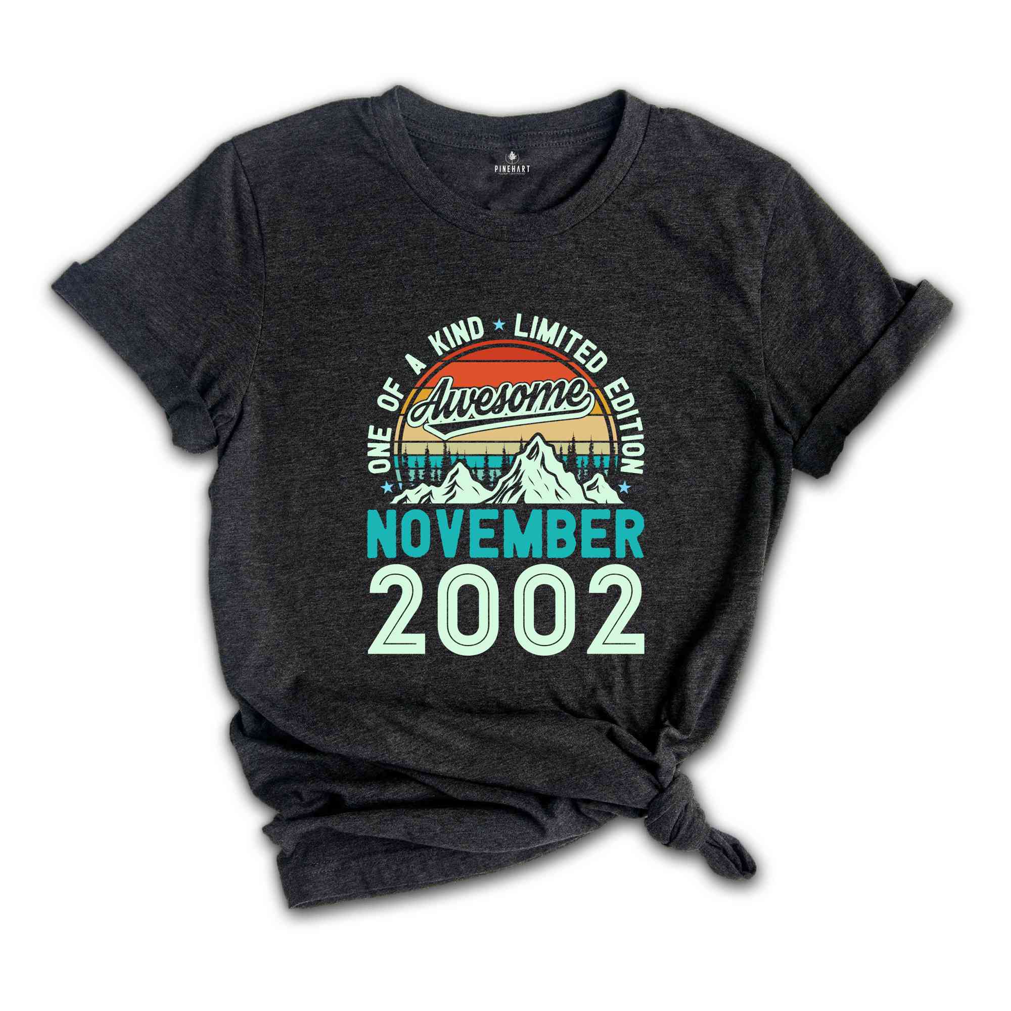 One Of A Kind Limited Edition Birthday 2002 Shirt, 22 Years Old Shirt, Birthday Party Shirt, Birthday Shirt, Family Birthday Party