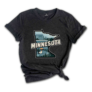 Retro State Of Minnesota Shirt, State Of Minnesota Shirt, State Shirt, Minnesota Shirt, Minnesota Lover Shirt, Family Trip Shirt, Travel Shi