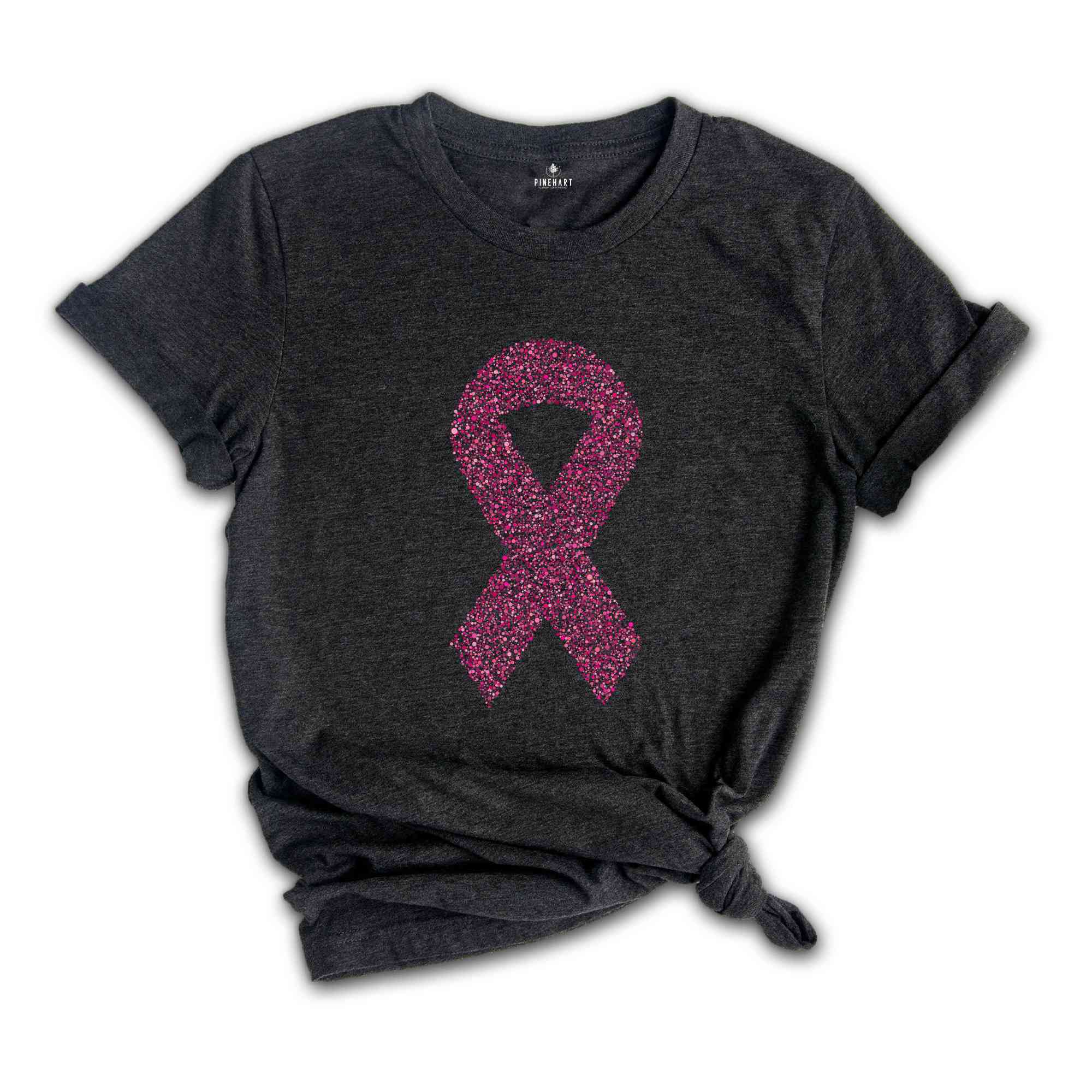 Cancer Awareness Shirt, Breast Cancer Shirt, Pink Ribbon Shirt, Cancer Ribbon Shirt, Motivational Shirt, Cancer Shirt