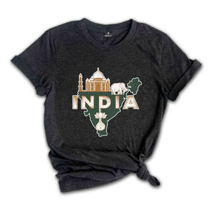 Retro India Shirt, India Travel Shirt, Country Travel Shirt, Shirt For Traveler, Travel Lover Gift, Travel Tee, Trip Shirt