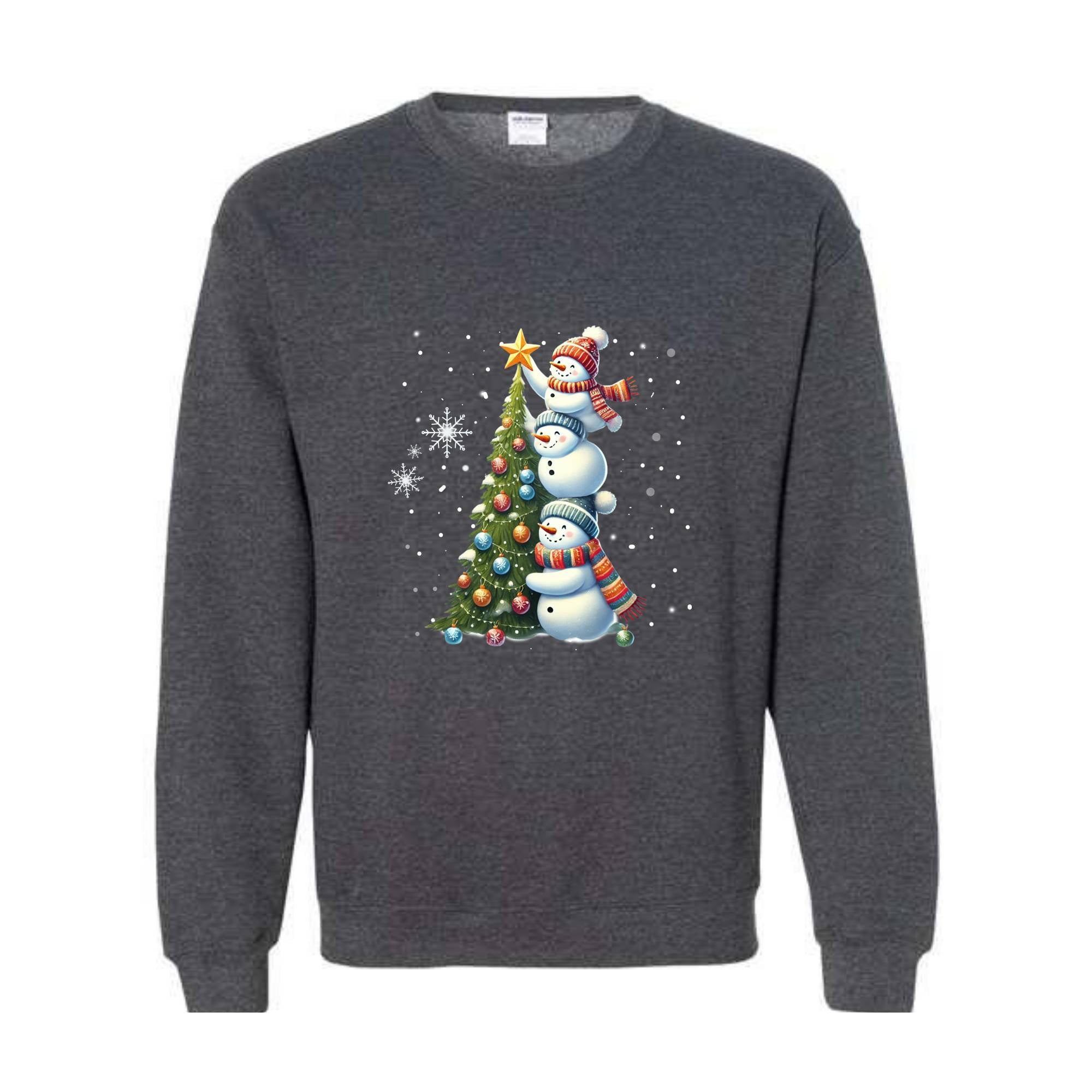 Cute Christmas Snowman Sweatshirt, Funny Christmas Snowman Sweater, Let it Snow Hoodie, Watercolor Winter Shirt, Snowman Shirt