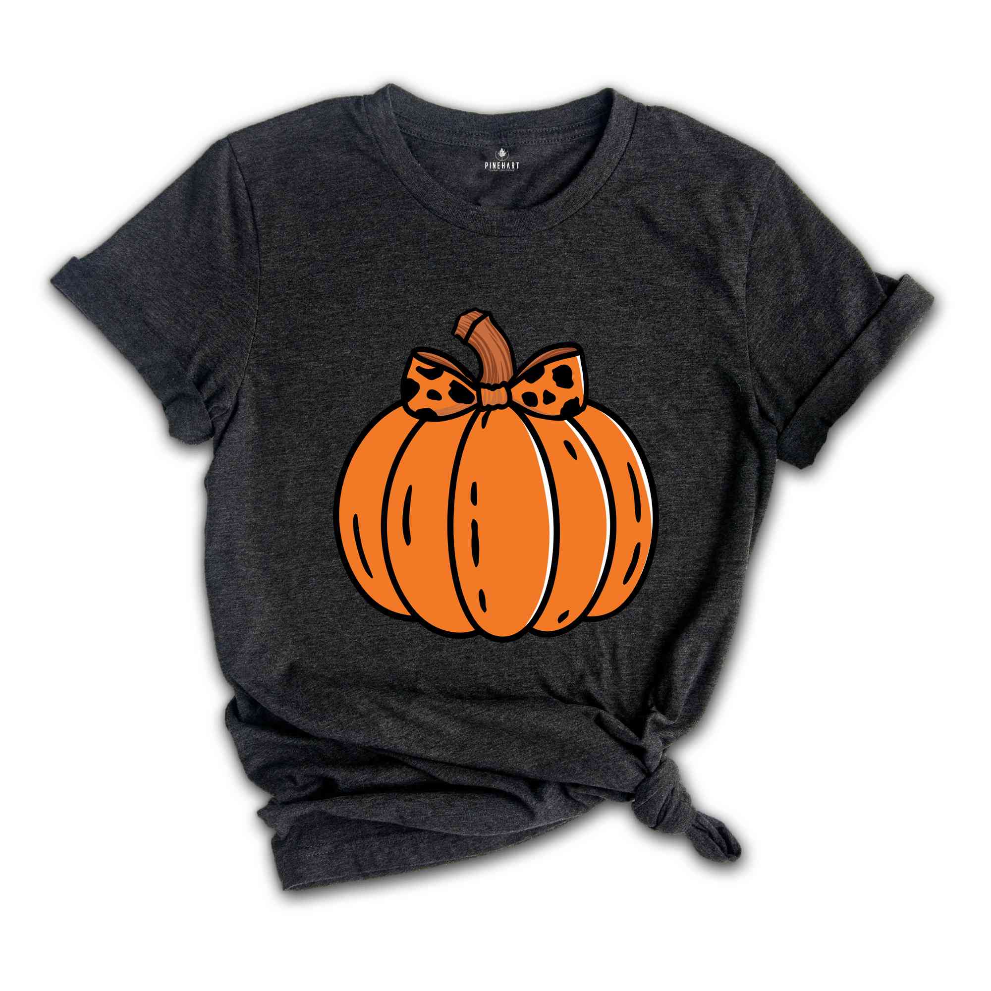 Halloween Pumpkin Shirt, Retro Halloween Shirt, Coquette Halloween Shirt, Pink Pumpkin Shirt, Pumpkin Coquette Bow Shirt, Ghost Shirt