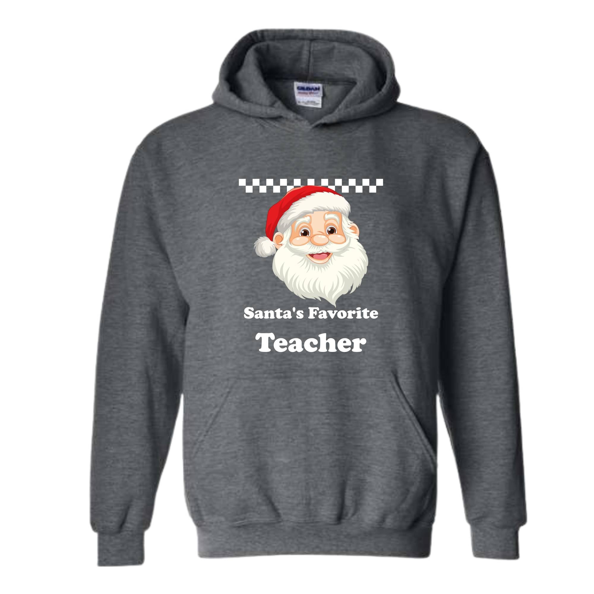 Santa's Favourite Teacher Sweatshirt, Favourite Teacher Gift, Santa Sweatshirt, Teacher Christmas Sweatshirt, Teacher Xmas Gift