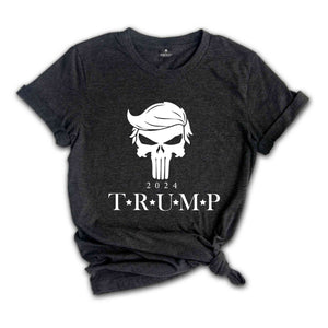 Trump Punisher Shirt, Trump 2024 Shirt, Republican Shirt, Punisher Hair Tee, Keep America Great Shirt, Donald Trump 2024 Tee