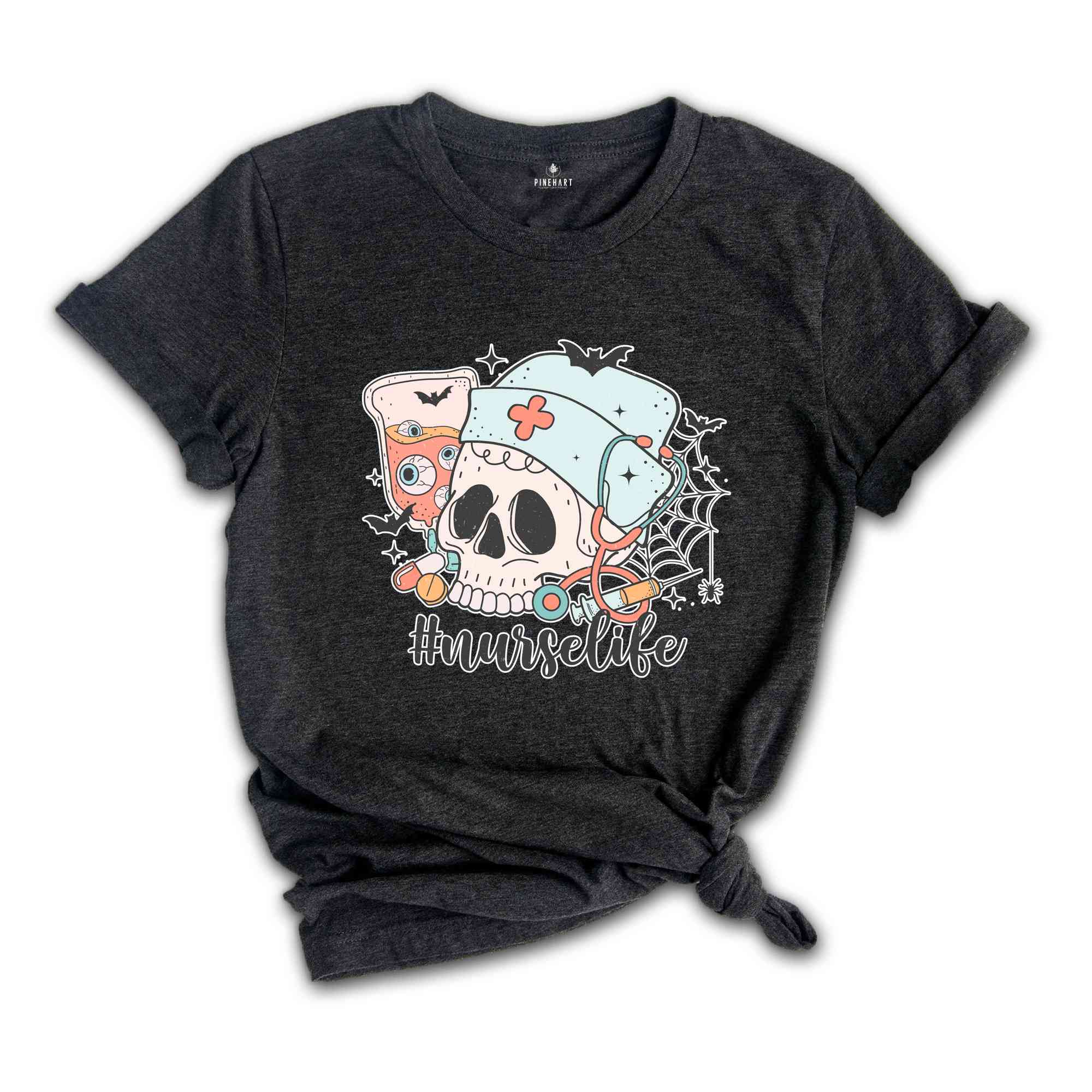 Halloween Nurselife Shirt, Halloween Shirt, Spooky Pumpkin Shirt, Halloween Party Shirt, Retro Halloween Shirt