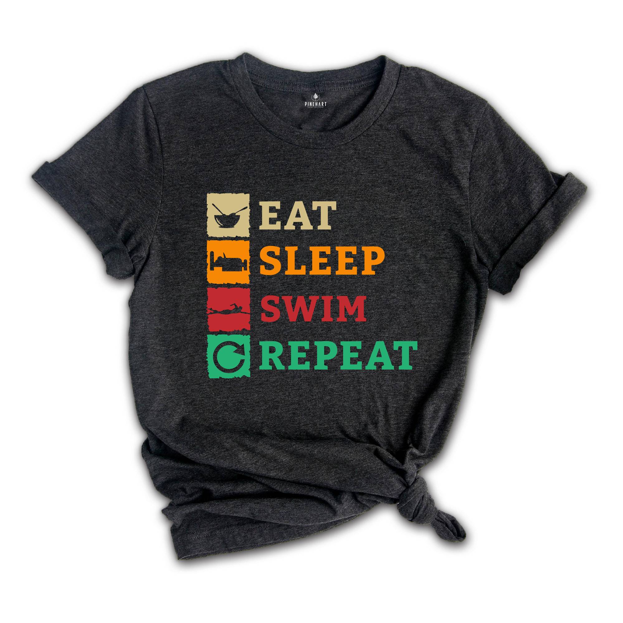 Eat Sleep Swim, Swimming Shirt, Swimmer Shirt, Funny Swimmer, Swim Coach Gift, Swimming Lover, Swim Instructor, Swim Teacher