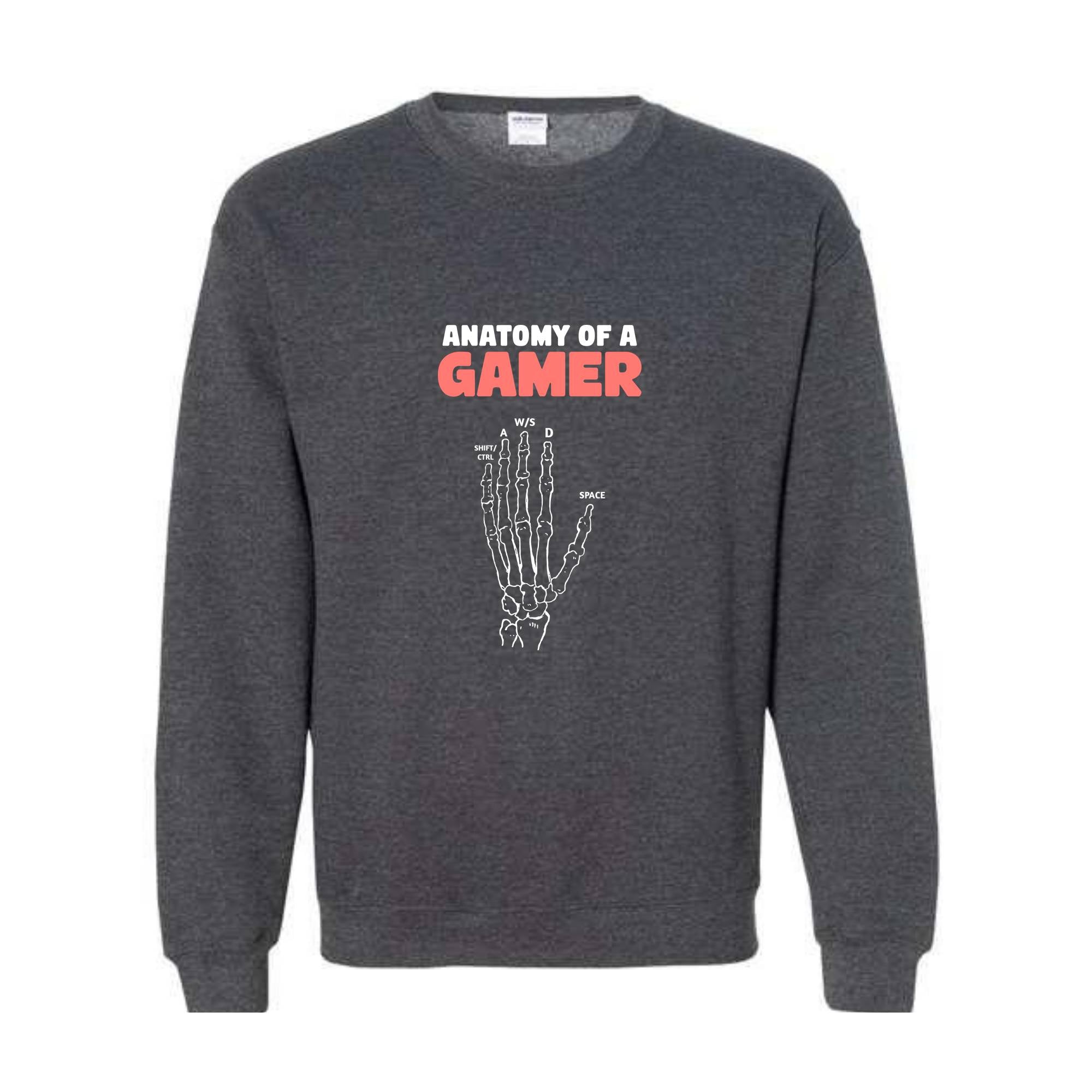 Anatomy of A Gamer Sweatshirt, Funny Gamer Hoodie, Gift For Gamer, Gamer Hoodie, Gaming Hoodie, Game Lover Hoodie, Funny Dad Hoodie