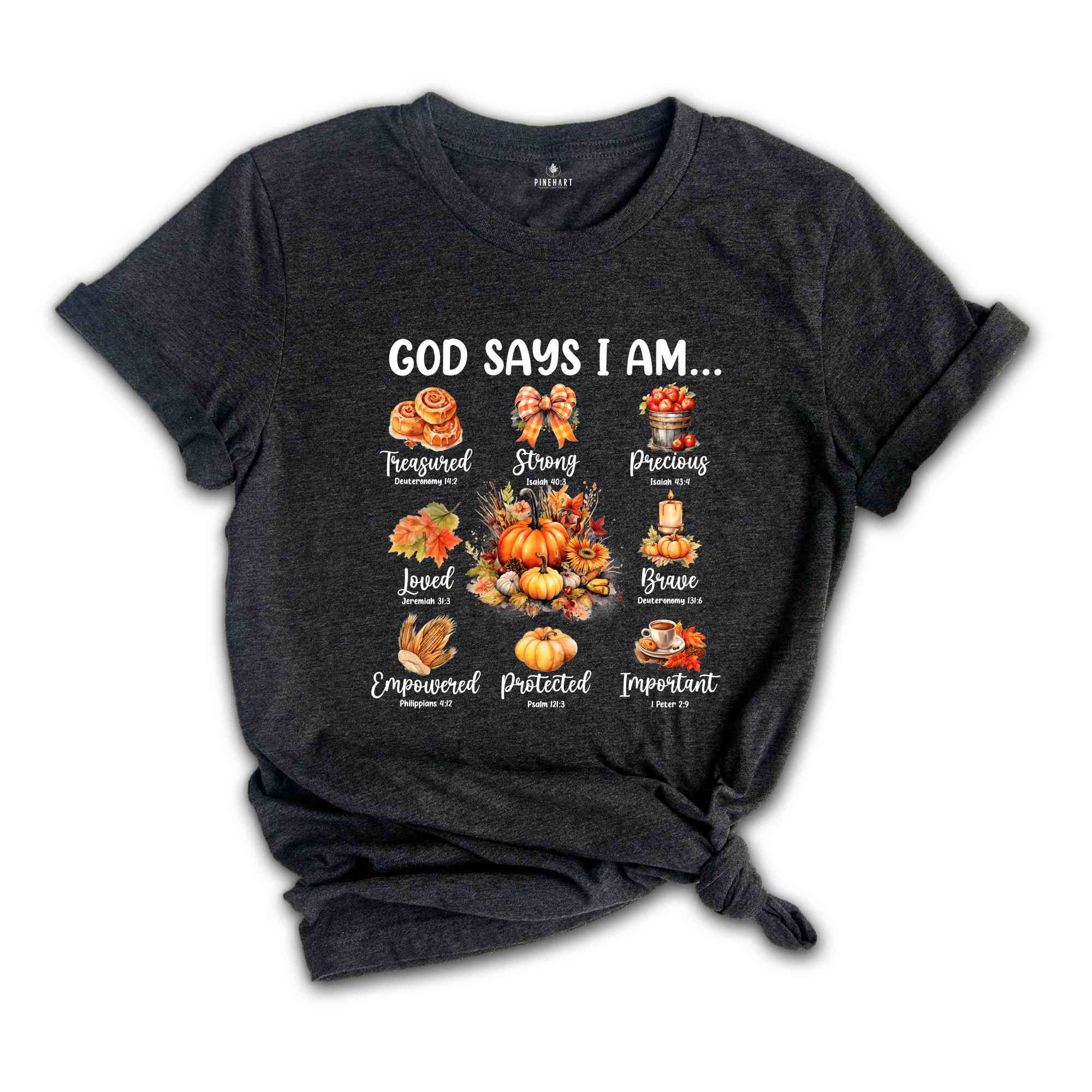 God Says I Am Shirt, Cute Fall Shirt, Fall Vibes Shirt, Halloween Shirt, Religious Shirt, Halloween Gift, Christian Shirt, Spooky Vibes